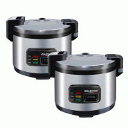 LOT DE 2 Cuiseurs à riz professionnel 13 Litres PREMIUM - GOLDINOX - gris inox 3701770838387