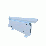 Pied réglable pour montant double GP25 H11,5 cm blanc 9003 P30 cm