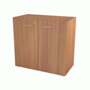 Armoire basse portes battantes ORACLE L90 H85 - aggloméré mélaminé - 2 niveaux de rangements Armoire basse portes battantes ORACLE L90 H85 - aggloméré mélaminé - 2 niveaux de rangements