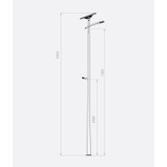 Lampadaire solaire autonome avec contre-feu - 160 Lm/W - Modèle PV 250 Wc - Smartlight 6 CF - 8 CF - Fonroche Eclairage Lampadaire solaire autonome avec contre-feu - 160 Lm/W - Modèle PV 250 Wc - Smartlight 6 CF - 8 CF - Fonroche Eclairage