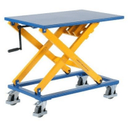 Table élévatrice extra-basse – Edmolift: L x l 1500 x 800 mm, levée  maximale 800 mm, plateau plein