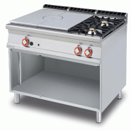 Tout gaz + 2 brûleurs avec flamme pilote. Dimensions 120x90 h90 cm. Modèle TP2-912G - 2000