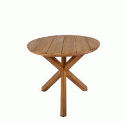 BEST Delft - Table de jardin ronde acacia acacia - 523403