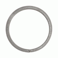 Cercle fer forgé en acier - diamètre 250 mm, section carrée 16 mm, état brut - Réf. EF02.018.25