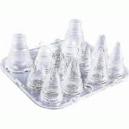 Esmeyer 1 x SCHNEIDER Ensemble de boîtes à douilles en polycarbonate, transparent Ø 4,5,7,9 (6 dents) Ø 7, 9, 11, 13 (8 dents) - 4028574265539