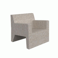 Fauteuil lounge in & out JUT - écru granit