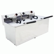 Friteuse electrique 12+12 litres de table - 695x495x325 mm - 9000 W 230/1V - 44242121 Eurast - inox 44242121 Friteuse electrique 12+12 litres de table - 695x495x325 mm - 9000 W 230/1V - 44242121 Eurast - inox 44242121
