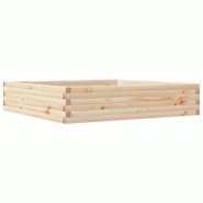 Helloshop26 - Jardinière bac lit surélevé plantes fleurs terrasse jardin 110 x 110 x 23 cm bois de pin massif marron 02_0037298 - 3000213830330 Helloshop26 - Jardinière bac lit surélevé plantes fleurs terrasse jardin 110 x 110 x 23 cm bois de pin massif marron 02_0037298 - 3000213830330