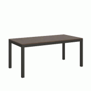 Itamoby Table Extensible 90X180/284 Cm Everyday Evolution Noyer Structure Anthracite - marron VE180TAEVEEVO-NC-AN