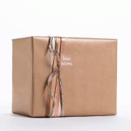 Papier kraft vergé bronze métal 0,70x100 m