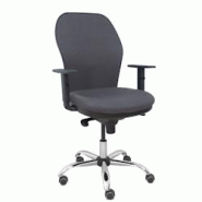 Piqueras y Crespo Silla Jorquera respaldo bali gris oscuro asiento bali gris oscuro base cromada y ruedas parqué - gris multi-matériau 15SB600B600B1 Piqueras y Crespo Silla Jorquera respaldo bali gris oscuro asiento bali gris oscuro base cromada y ruedas parqué - gris multi-matériau 15SB600B600B1