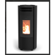 Poêle étanche à granulés / popstar metalcolor / thermorossi - noir mat