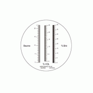 Réfractomètre BAUME pour moûts et alcools avec CAT LED - Ref.: HPH014 Réfractomètre BAUME pour moûts et alcools avec CAT LED - Ref.: HPH014