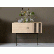 Meuble de serviceArray avec pied métal, structure en bois massif Meuble de serviceArray avec pied métal, structure en bois massif