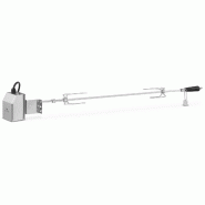 Royal Catering - Royal Catering Broche Tournebroche électrique Rôtissoires pour Barbecue RCRR-120 (Longueur Totale: 140 cm, Longueur de Travail: - 4_0