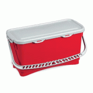 Seau rectangulaire 20l rouge + couvercle Seau rectangulaire 20l rouge + couvercle