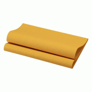 Serviette de table Bio dunisoft - 40x40 - Miel - x360 - DUNI - doré 7321012028923