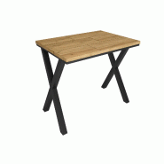 SKRAUT HOME Table à manger, 140x90x74 cm, Pour 6 personnes, Meubles de Salon, Chêne - beige Bois manufacturé 536_6