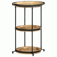 Table d'appoint Ø55x83 cm bois de manguier massif Modèle Soleil Phi Prime Plus - 4013509