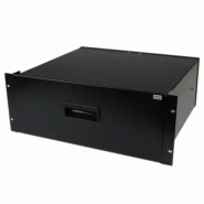 Tiroir de stockage en acier noir 4U pour racks et armoires 48 cm