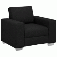 VidaXL Canapé Noir 100 x 80 x 82 cm tissu Modèle AbriAlizé 149 - 4105209