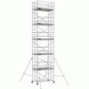 Échafaudage roulant aluminium DOCKER 150 version lisses - Hauteur de travail : 11,90 m - DUARIB - 7225100 Échafaudage roulant aluminium DOCKER 150 version lisses - Hauteur de travail : 11,90 m - DUARIB - 7225100