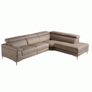 AC ANGEL CERDA Angel Cerdá Canapé d'angle relax droite en cuir de vison 6043C 295 x 232 x 97 - gris fourrure 8435631002802 AC ANGEL CERDA Angel Cerdá Canapé d'angle relax droite en cuir de vison 6043C 295 x 232 x 97 - gris fourrure 8435631002802