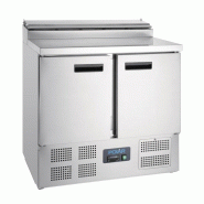 Comptoir de préparation réfrigéré pizzas salades 254L Polar Série G 5 GN 1/6 G604 Polar