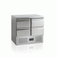Comptoir pour saladette 4 tiroirs inox 304 - PSA914