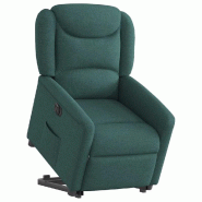 Fauteuil inclinable électrique vert foncé tissu Modèle Brinelle - 8721102962028
