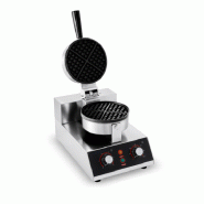Gaufrier rond professionnel d'occasion - Plaque en fonte aluminium - Inox - 1 kW - 230 V - 8 kg Gaufrier rond professionnel d'occasion - Plaque en fonte aluminium - Inox - 1 kW - 230 V - 8 kg