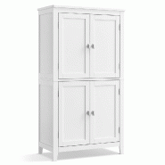 Helloshop26 - Armoire de salle de bain placard de cuisine meuble de rangement avec 2 tiroirs et 2 portes étagères réglables 30 x 60 12_0004023 - 30