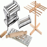 Imperia - Titania Vos Pâtes. Machine à pâtes fraîches, moule à raviolis, coupe-pâtes, laminoir à pâtes et rouleau à pâtisserie. - 8005782026950 Imperia - Titania Vos Pâtes. Machine à pâtes fraîches, moule à raviolis, coupe-pâtes, laminoir à pâtes et rouleau à pâtisserie. - 8005782026950