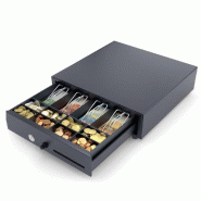 Intérieur pour tiroir caisse 350x320x60mm - 12 compartiments (4+8) - Noir - Plastique