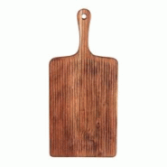 Planche à découper en bois massif d'acacia - manche strié 55x25 cm - Collection Wild - Marron - Table Passion Planche à découper en bois massif d'acacia - manche strié 55x25 cm - Collection Wild - Marron - Table Passion