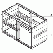 Profilé de fractionnement SCHROFF 6 U pour montage combiné_0