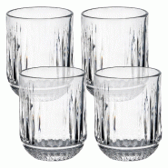 San Ignacio - Lot de 4 verres en cristal transparent de 260 ml - transparent Verre en cristal Q4824