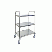 Schneider - Chariot de service 3 étagères - inox 385551 Schneider - Chariot de service 3 étagères - inox 385551