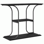 VidaXL Table console Chêne noir 101 x 35 x 80,5 cm Bois d'ingénierie Modèle Aero Vision - 868469