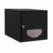 Boîte aux lettres steel box double face noir ral 9005