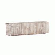 Coffret 1 bouteille carton imitation bois 34x9x9cm - par 100