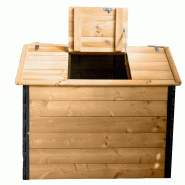 Composteur à trappe - 50 kg - 500 L, 700 L, 1000 L, 1500 L - Résineux raboté, Douglas raboté