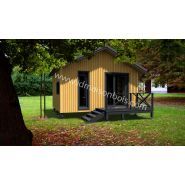 Grenoble - studio de jardin - id maison bois - toit deux pans 20m2