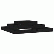 Helloshop26 - Jardinière bac lit surélevé plantes fleurs terrasse jardin 110 x 110 x 27 cm bois massif de pin noir 02_0037313 - 3000217843640 Helloshop26 - Jardinière bac lit surélevé plantes fleurs terrasse jardin 110 x 110 x 27 cm bois massif de pin noir 02_0037313 - 3000217843640