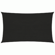 Helloshop26 - Voile d'ombrage 160 g/m² noir 5 x 8 m PEHD 02_0009223 - noir 3000498382722