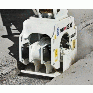 Plaque vibrante conçue pour le compactage des fonds de tranchées - Simex PV Plaque vibrante conçue pour le compactage des fonds de tranchées - Simex PV