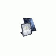 Projecteur solaire à détecteur  crépusculaire - 520 lumens - blanc chaud en aluminium - BF LIGHT