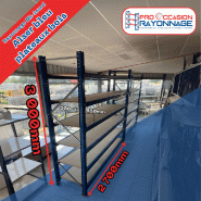 Rayonnage mi-lourd - Bleu - Hauteur 3000mm, Longueur 2700mm, Profondeur 500mm ou 650mm (au choix) - ALSER Rayonnage mi-lourd - Bleu - Hauteur 3000mm, Longueur 2700mm, Profondeur 500mm ou 650mm (au choix) - ALSER