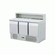 Saladette professionnel 3 portes 368 l avec plan de travail en gran... - PTHPS903