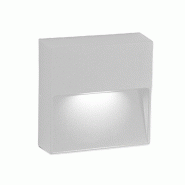 Zafferano Applique Murale Led Bottom 4.5W 3000K Ip54 En Aluminium Peint En Blanc Mat - Design Compact Et Moderne Pour Éclairage Extérieur Et Intéri